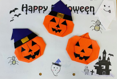 かぼちゃ折り紙１